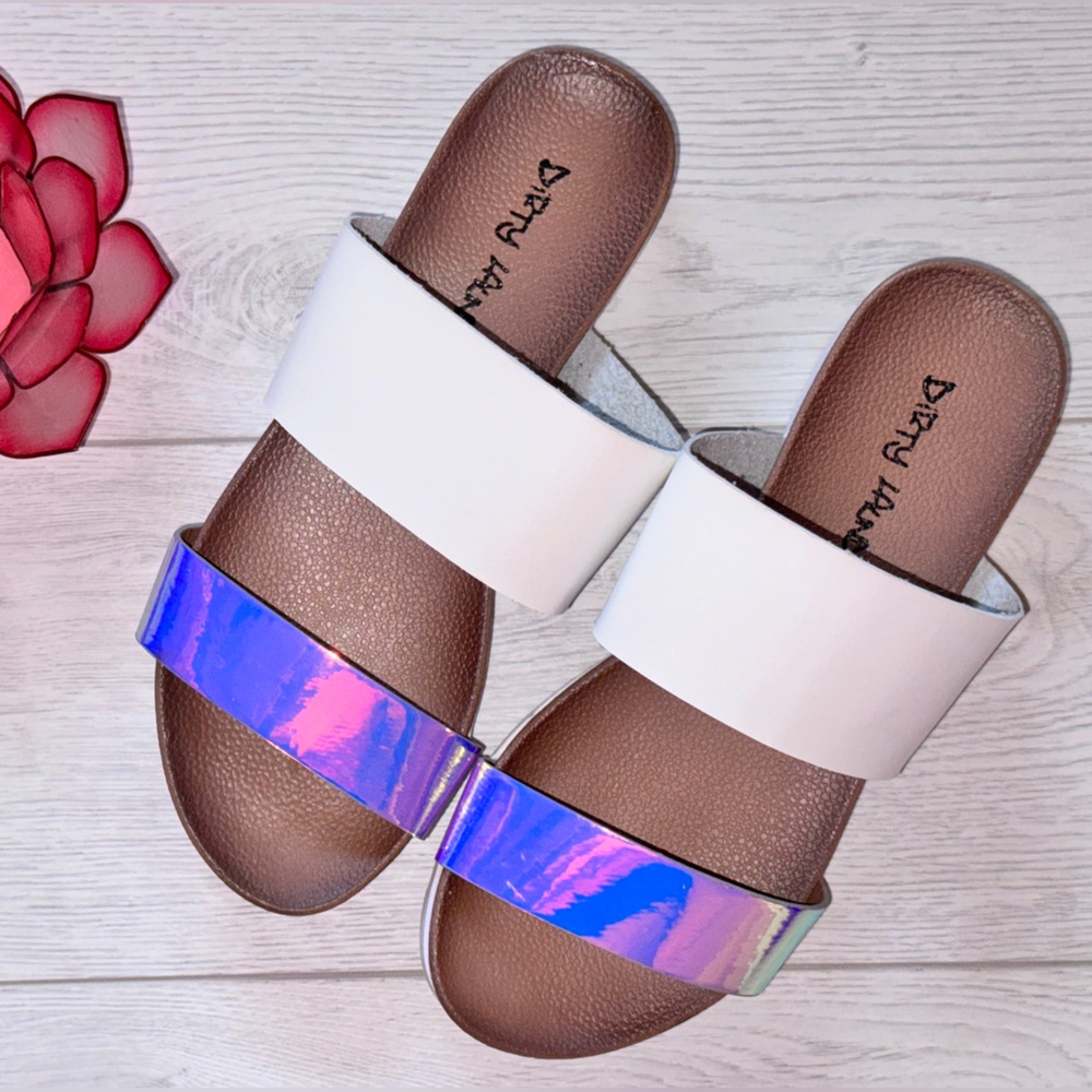 Dirty Laundry - Sandals - Iridescent- Size 8.5-9
